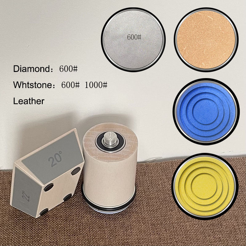 4-角 пичоқни кескин қилиб олиш учун олтин таши билан жиҳозланган пичоқ тозалаш қурилмаси, 15/18/20/22 даражада