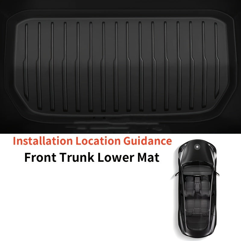 Barqaror ob-havo TPE pastki trank mat for Model Y orqa yukxalta qoplamasi suv o'tkazmaydigan yopishqoqsiz