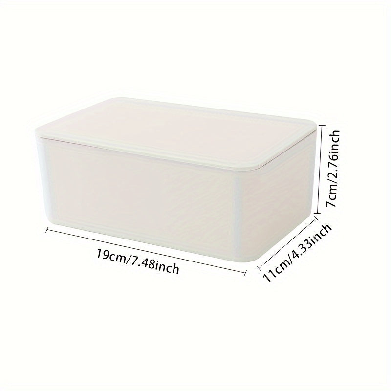 Стильный белый диспенсер для салфеток - прочный, экологически чистый органайзер для бумаги для ванной и пеленального столика.