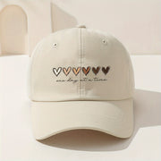 Tashqi faoliyatlar va golf uchun sozlanadigan yurak gradientli baseball shapka