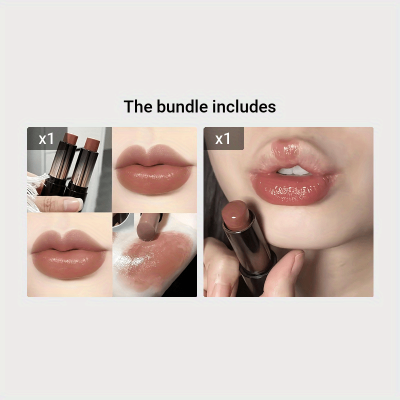 Bálsamo labial hidratante con color para mujer, hidratante, a prueba de agua y de manchas