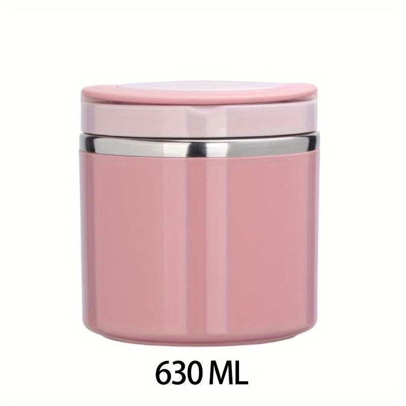Stainless Steel Hot Food Soup Bottle 630ml Large Reusable Lunch Box for School