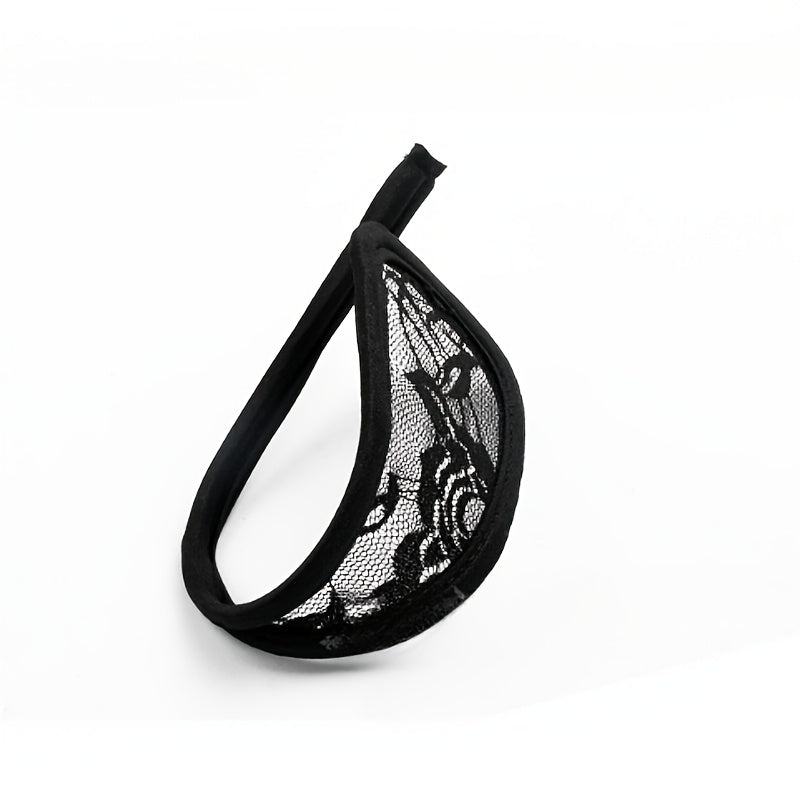 Women's Floral Lace C-String Thong Invisible Stretch Polyester Lingerie