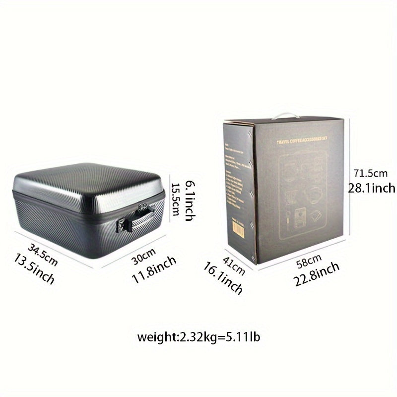 Travel Coffee Set Stainless Steel Hand Grinder Glassware Accessories