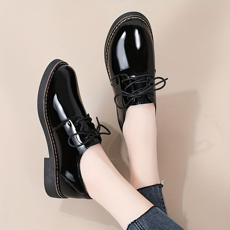 Women’s Black Water-Resistant Synthetic Loafers for Work