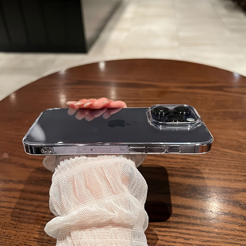 Transparent TPU Phone Case for iPhone 15 14 13 12 11 Shockproof Soft Cover for Pro Max