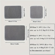 Double Layer Washable Cat Litter Mat with Anti-Splash EVA Technology for Scatter Control