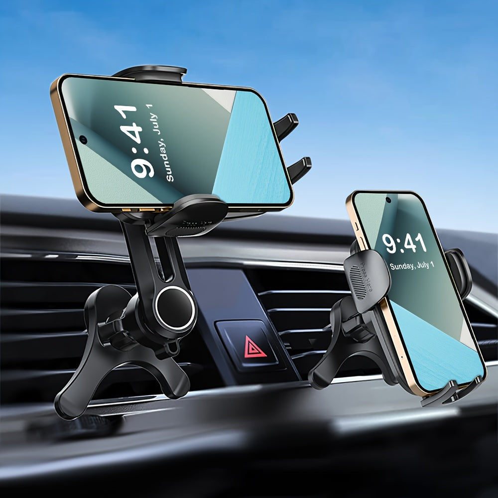 Car Vent Phone Holder with Extension Arm Durable ABS Non-Blocking Mount