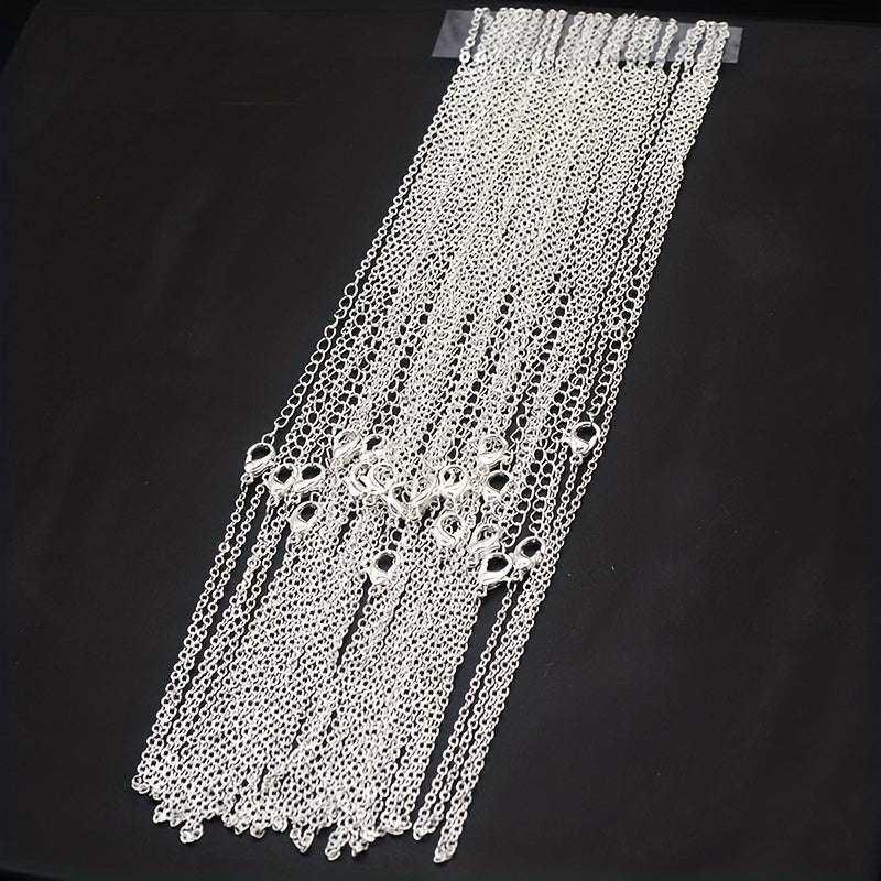 Set of 20 Shiny Cross Necklaces for Pendant Chains and Handmade Accessories