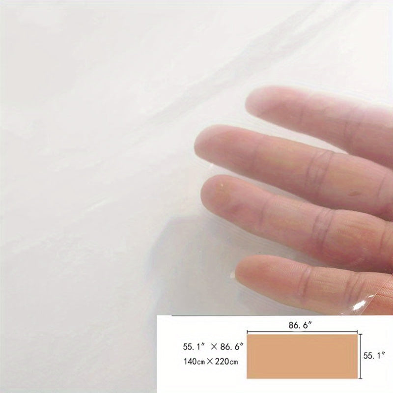 Прозрачная ПВХ скатерть для чайного столика в гостиной, маслоустойчивая, противоожоговая, пылезащитная и защита стола для декора обеденного стола на кухне.