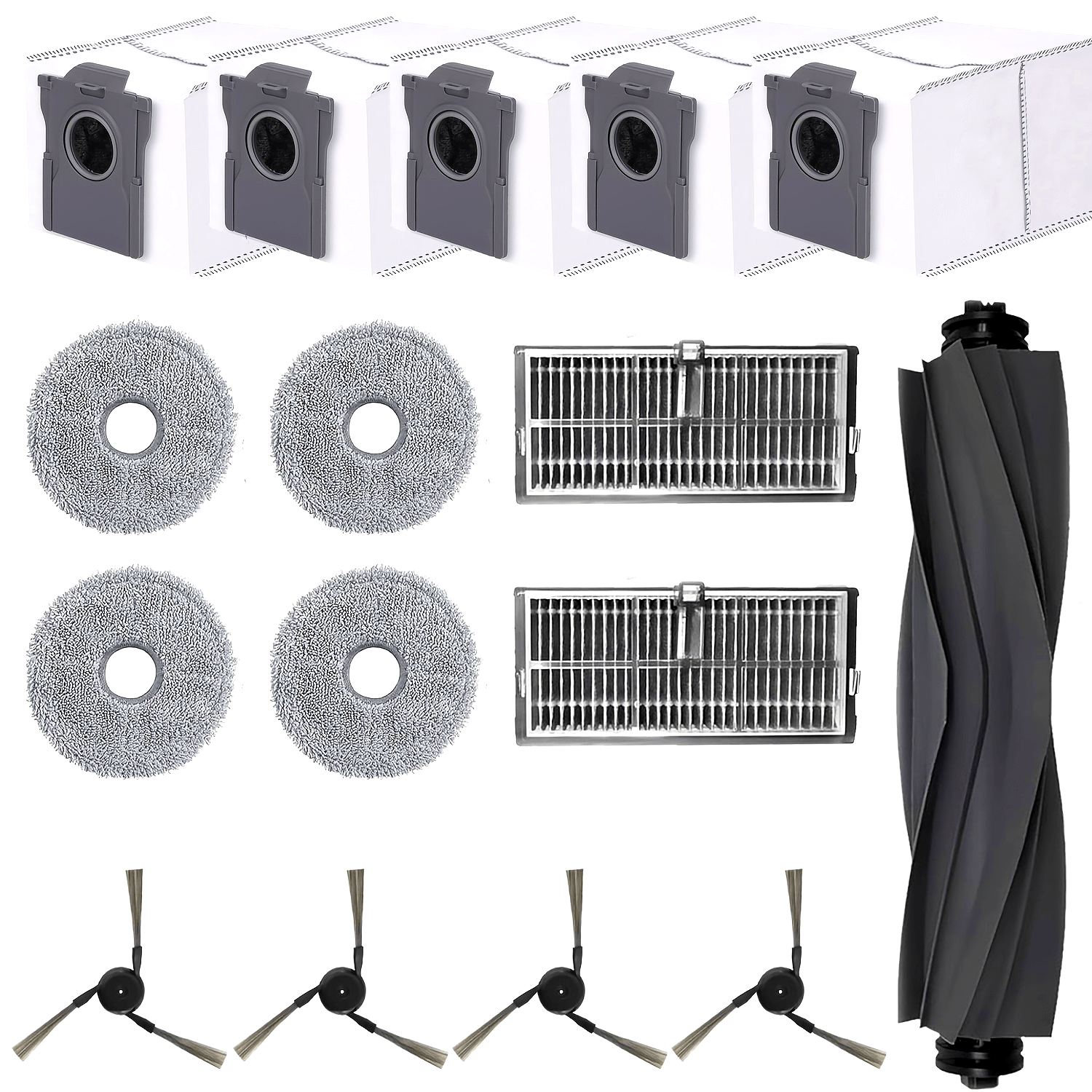 Replacement Vacuum Cleaner Accessories Kit for X40 Ultra Main Brush Side Brushes Filters Mop Pads