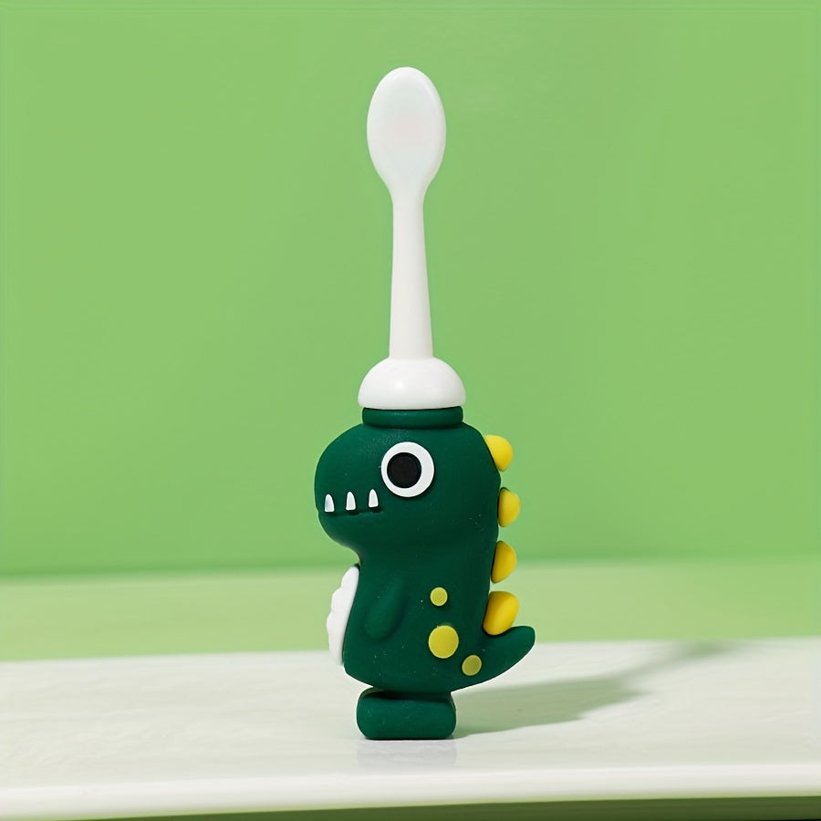 Kids Toothbrush - Soft Bristle Cartoon Dinosaur for Children 3-6 Unisex
