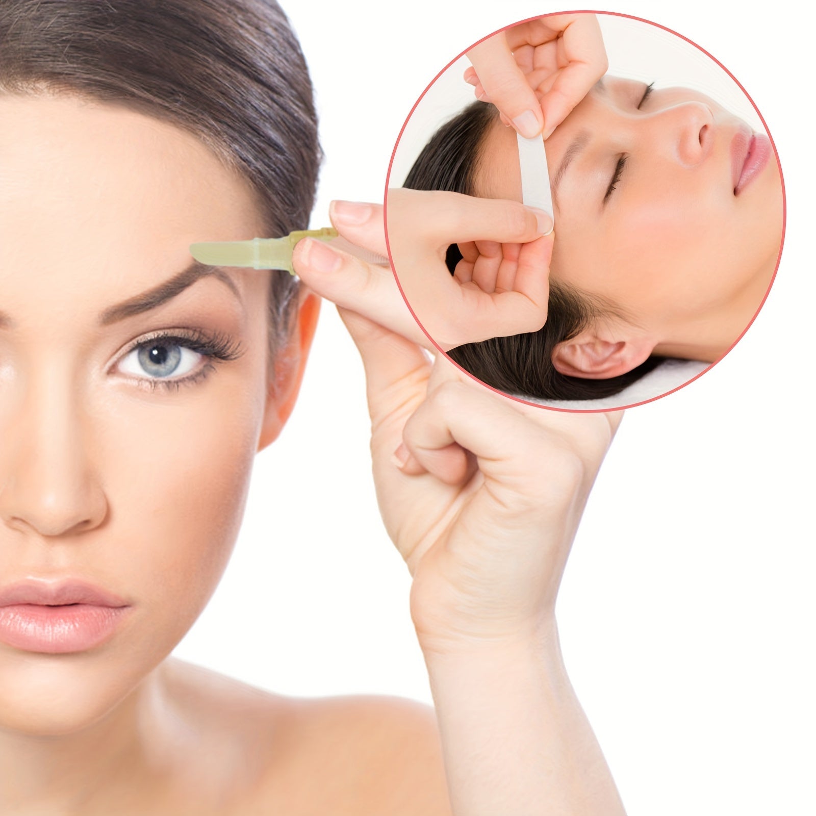 Kit de depilación de cejas para mujeres Bean Wax para rostro y áreas pequeñas