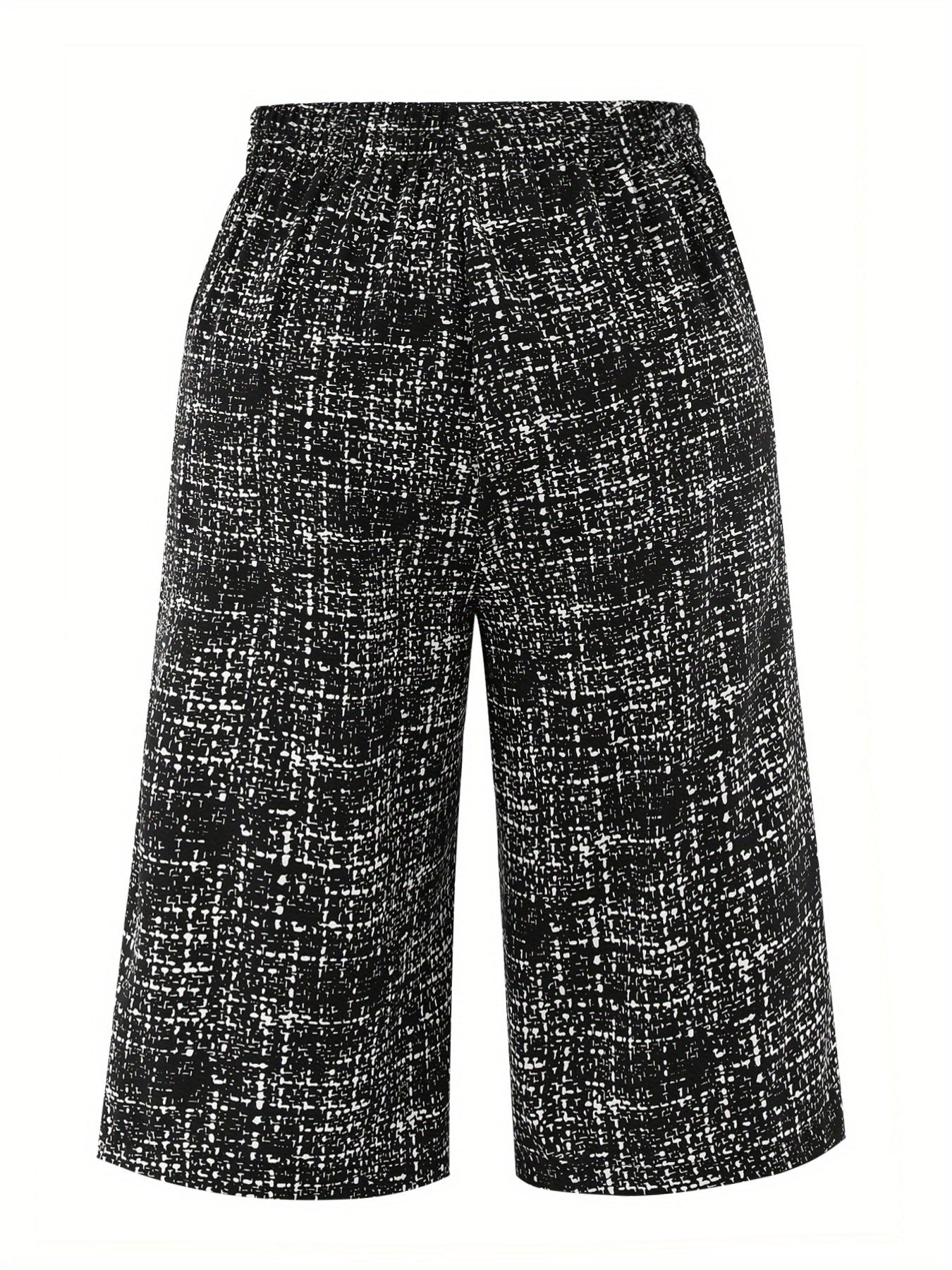 Women's Wide-Leg Pants Breathable Non-Stretch Summer Trousers Formal Casual