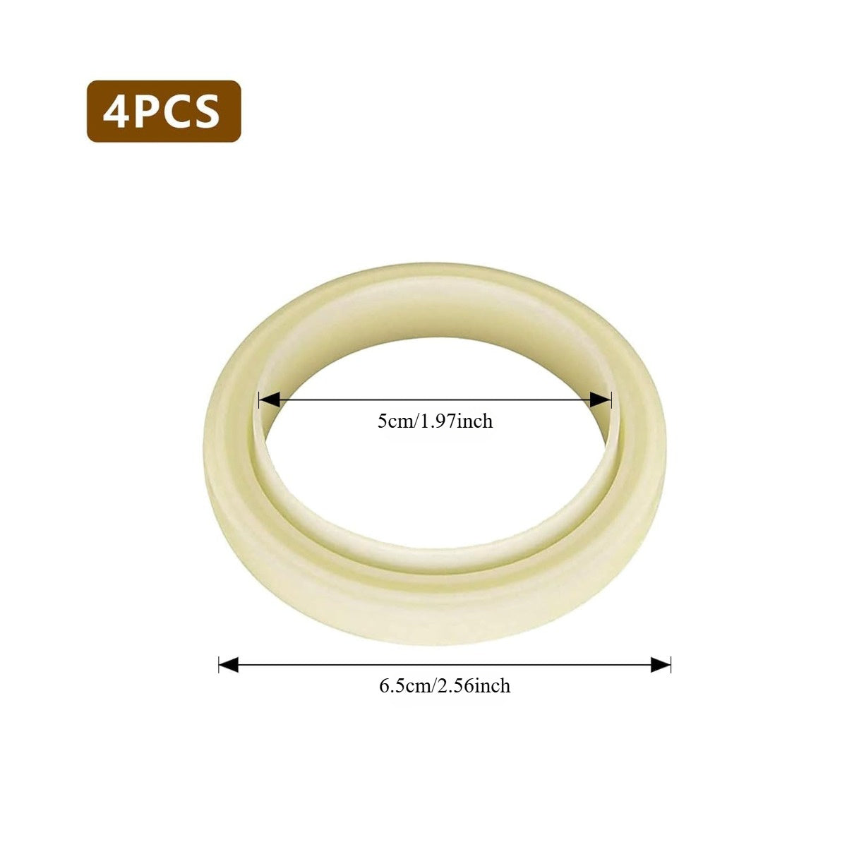 Set of 4 54mm Espresso Machine O-Ring Seals for Coffee Maker Replacement