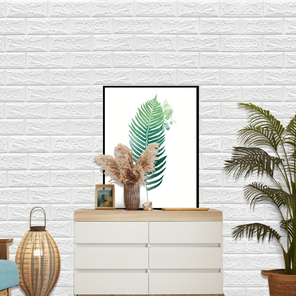 Водонепроницаемые самоклеящиеся обои с 3D-узором кирпича, легко наносятся для ремонта дома и декора спальни.