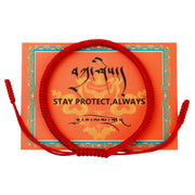 Unisex Tibetan Monk Dorje Knot Bracelet Adjustable Red String Spiritual Talisman Jewelry