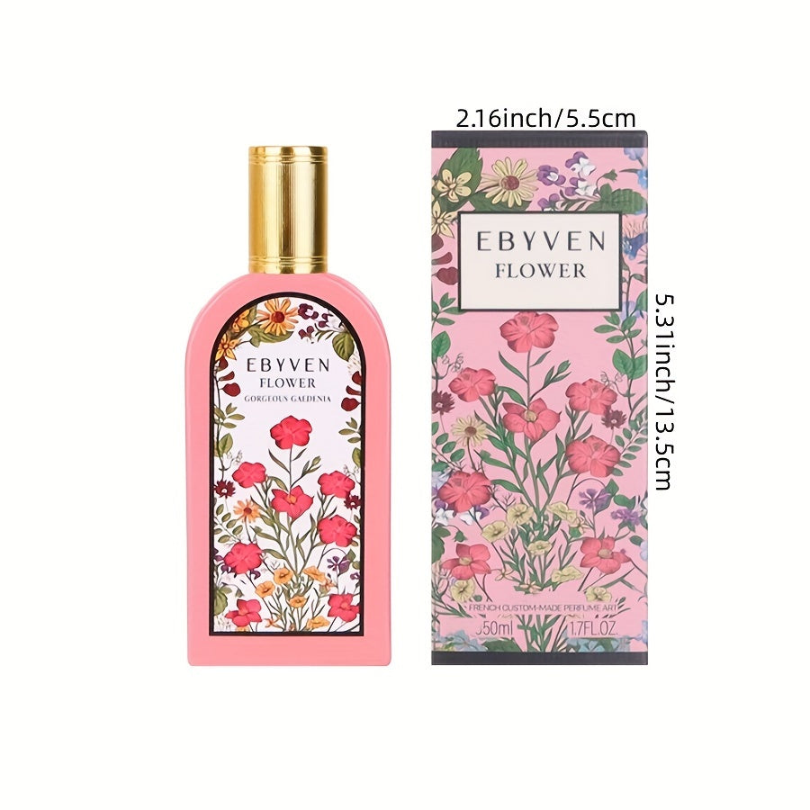 Women's Floral Perfume with Jasmine Gardenia Magnolia Long-Lasting Alcohol-Based Green Packaging