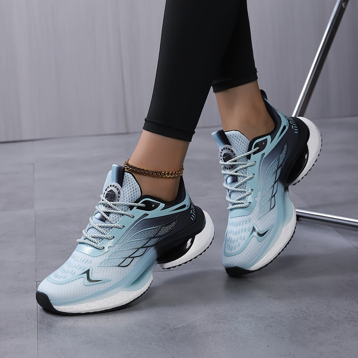 Zapatillas de running transpirables para mujer, ligeras, con amortiguación, de caña baja, multicolor