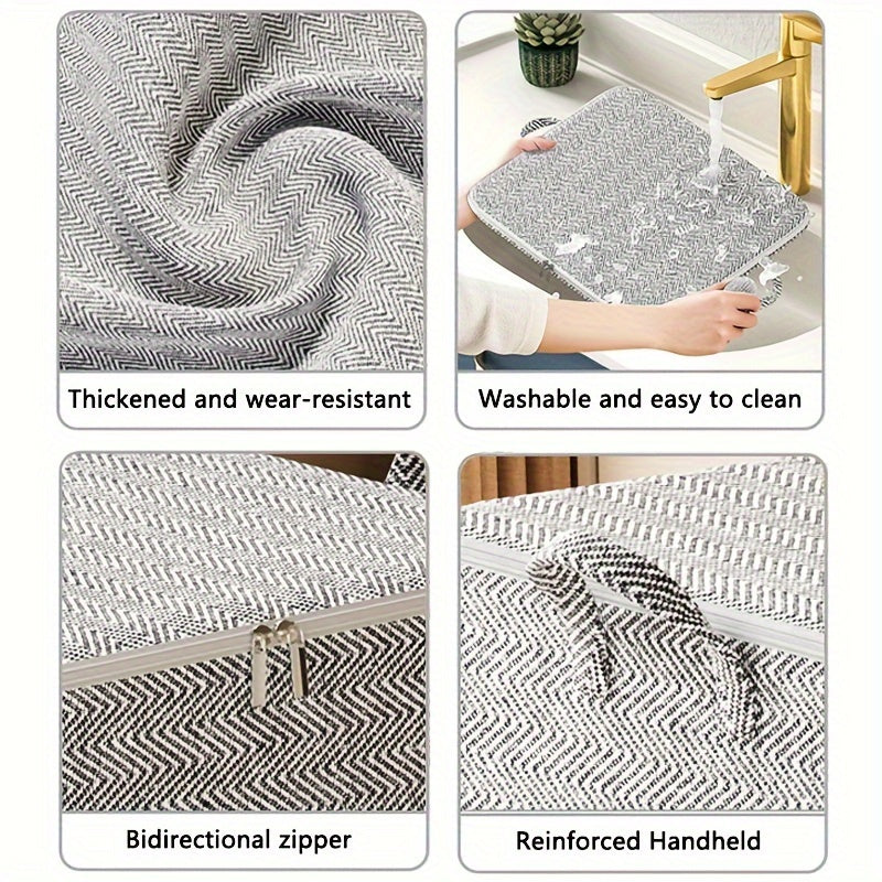 Large Clothes and Quilt Storage Box Dustproof Moistureproof Organizer Bag for Moving and Packing