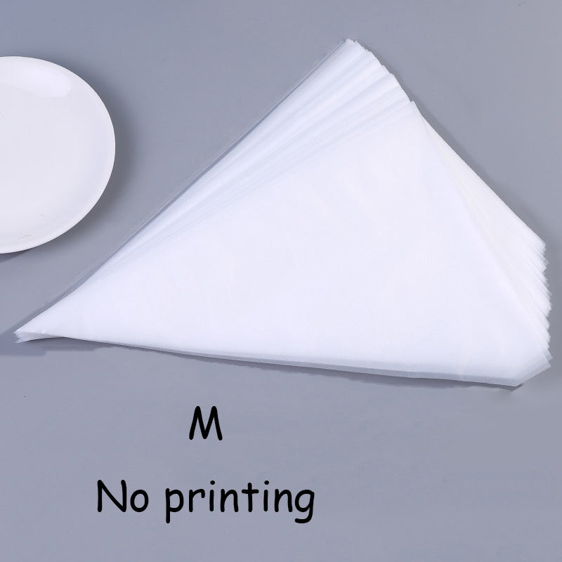 Set of 100 Disposable Pastry Bags for Cake Decoration and Desserts