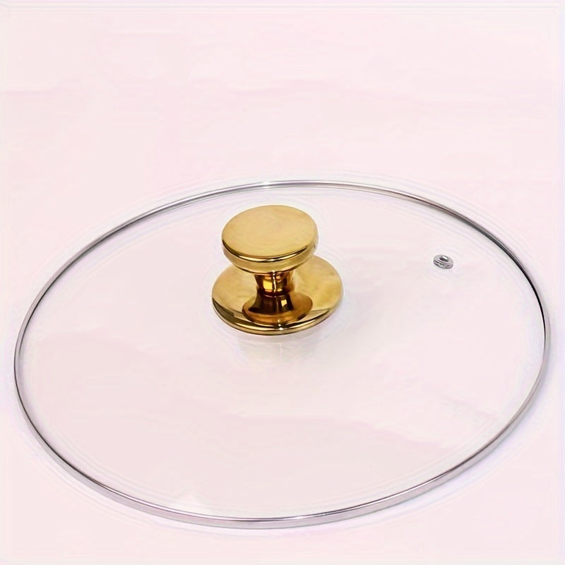 Tempered Glass Lid for Wok and Soup Pot Durable Explosion-Proof Universal Fit