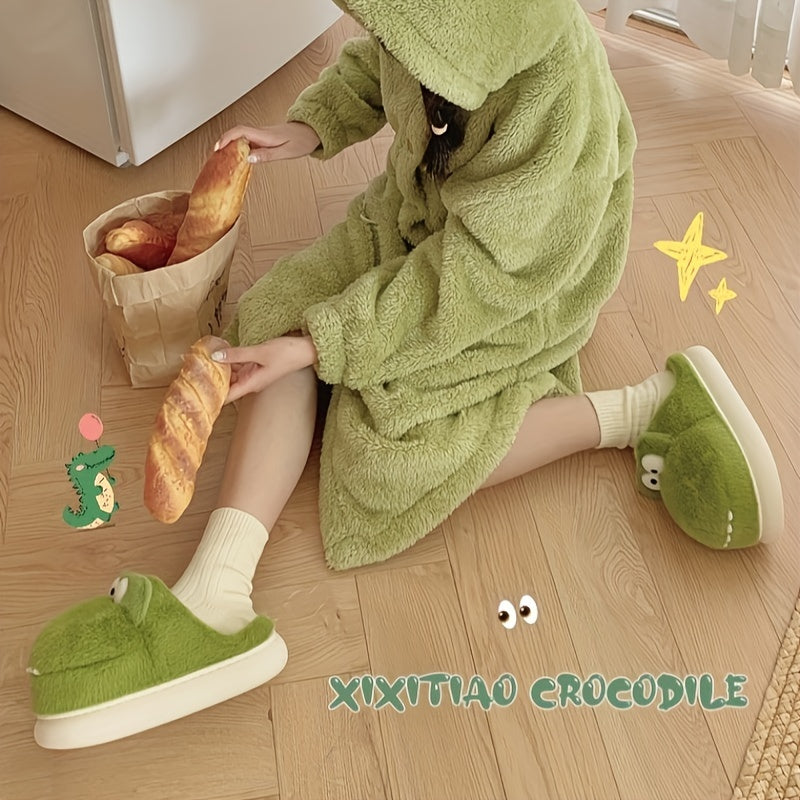 Women's Fluffy Plush Slippers Winter Warm Non-slip Cozy Indoor Shoes