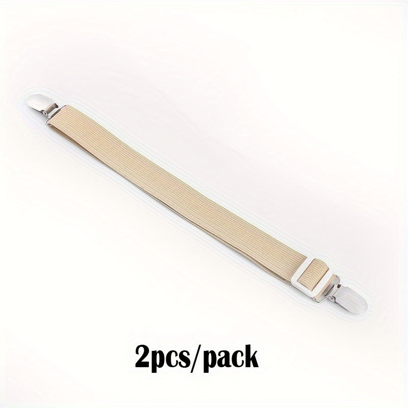 Juego de 2 clips ajustables para sábanas, hebillas antideslizantes para mantener las sábanas seguras
