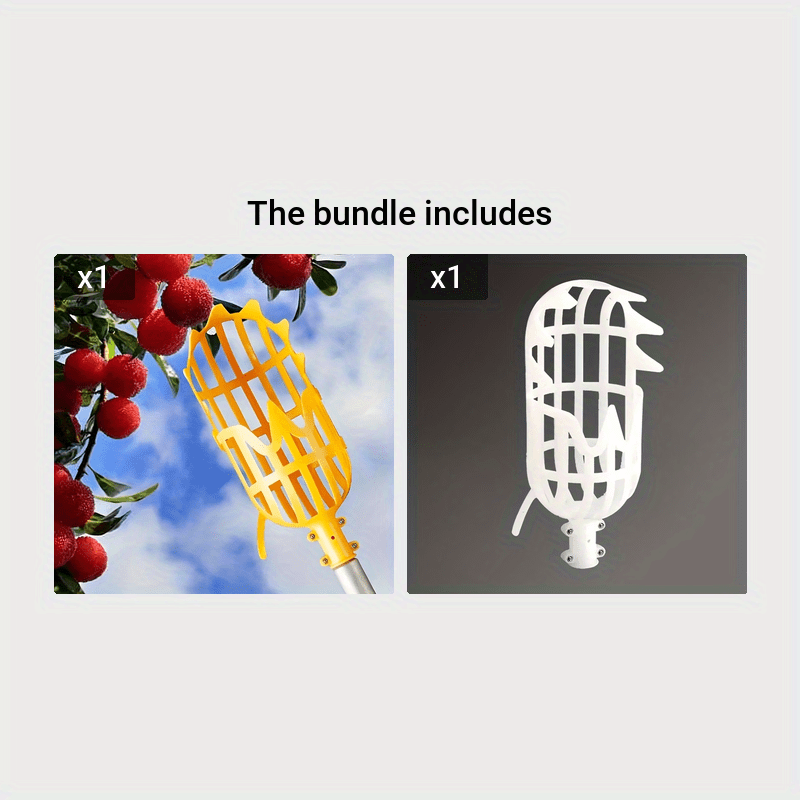 Portable Fruit Picker Head, Hollow Design, Garden Tree Fruit Picking Tool