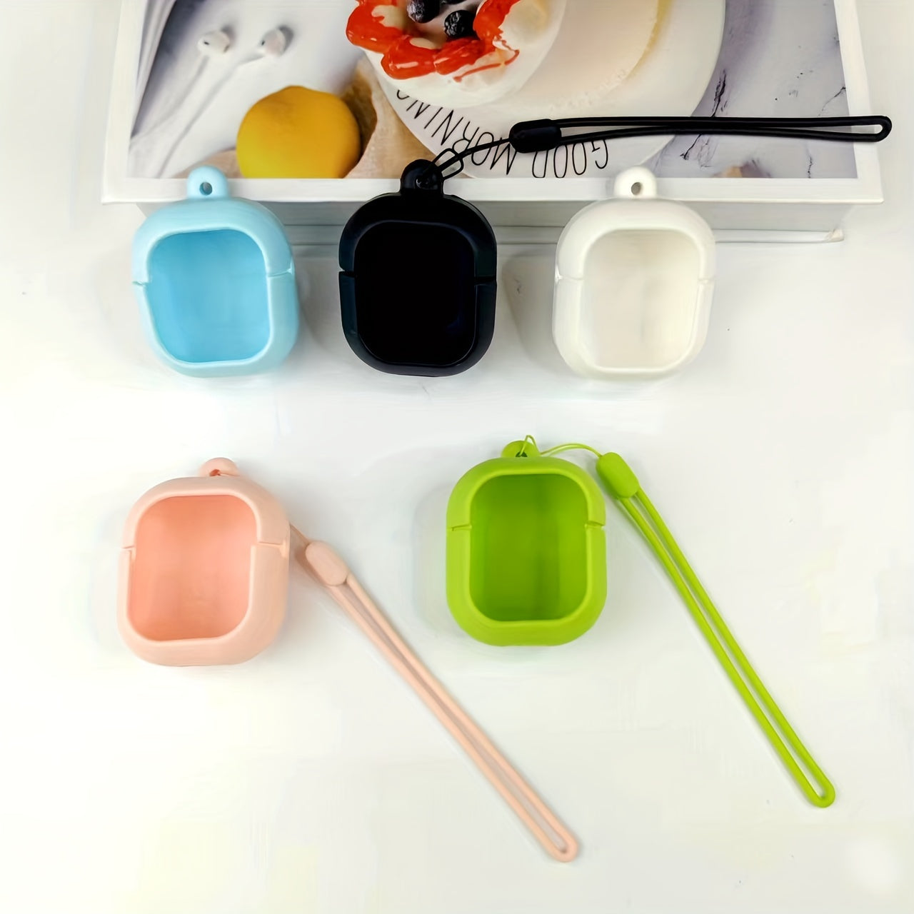 Mini Colorful TWS Earphone Case Silicone Protective Cover for Earbuds