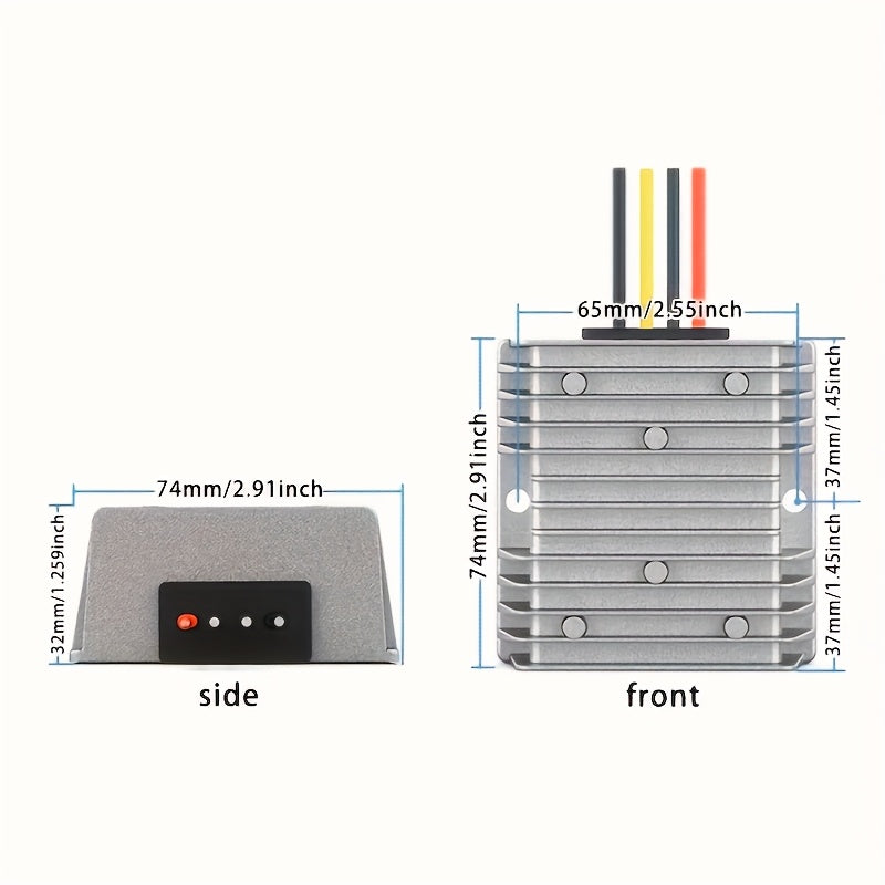 24V to 12V DC Power Supply Module 10A 120W Step-Down Converter for Electronics