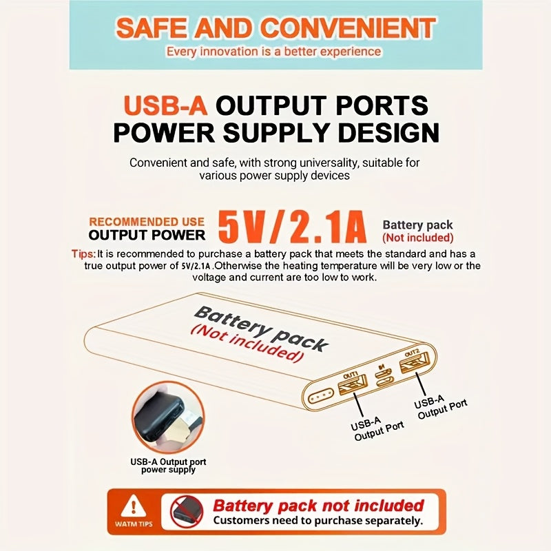 Electric Heated Shawl Wrap Flannel USB Powered with Timer and 3 Temperatures