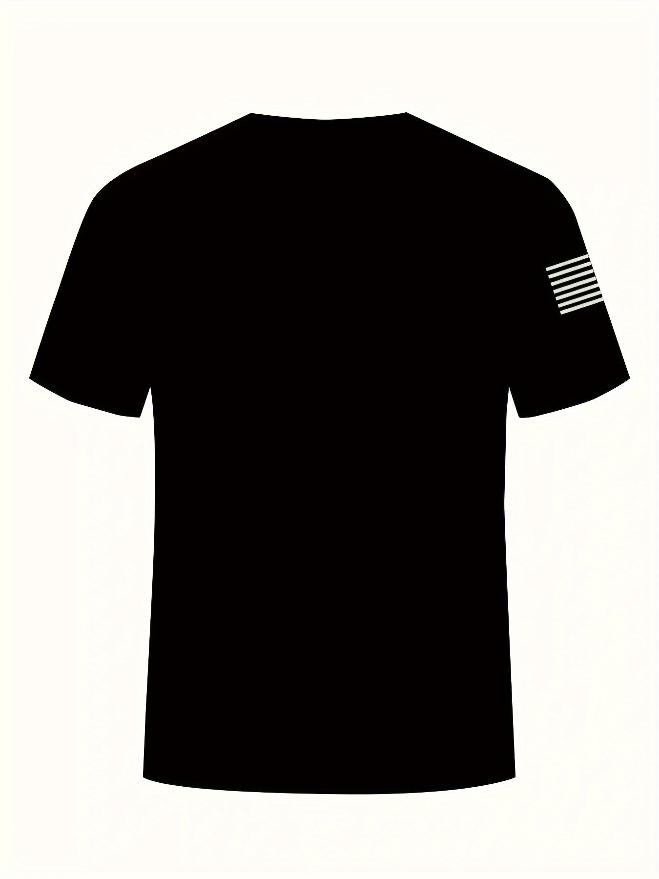 Erkaklar uchun Vatanparvar Amerika bayrog'i 3D bosma T-ko'ylagi - Tasodifiy Crew Neck, Qisqa yeng, Yengil T-shirt yozgi faoliyatlar uchun