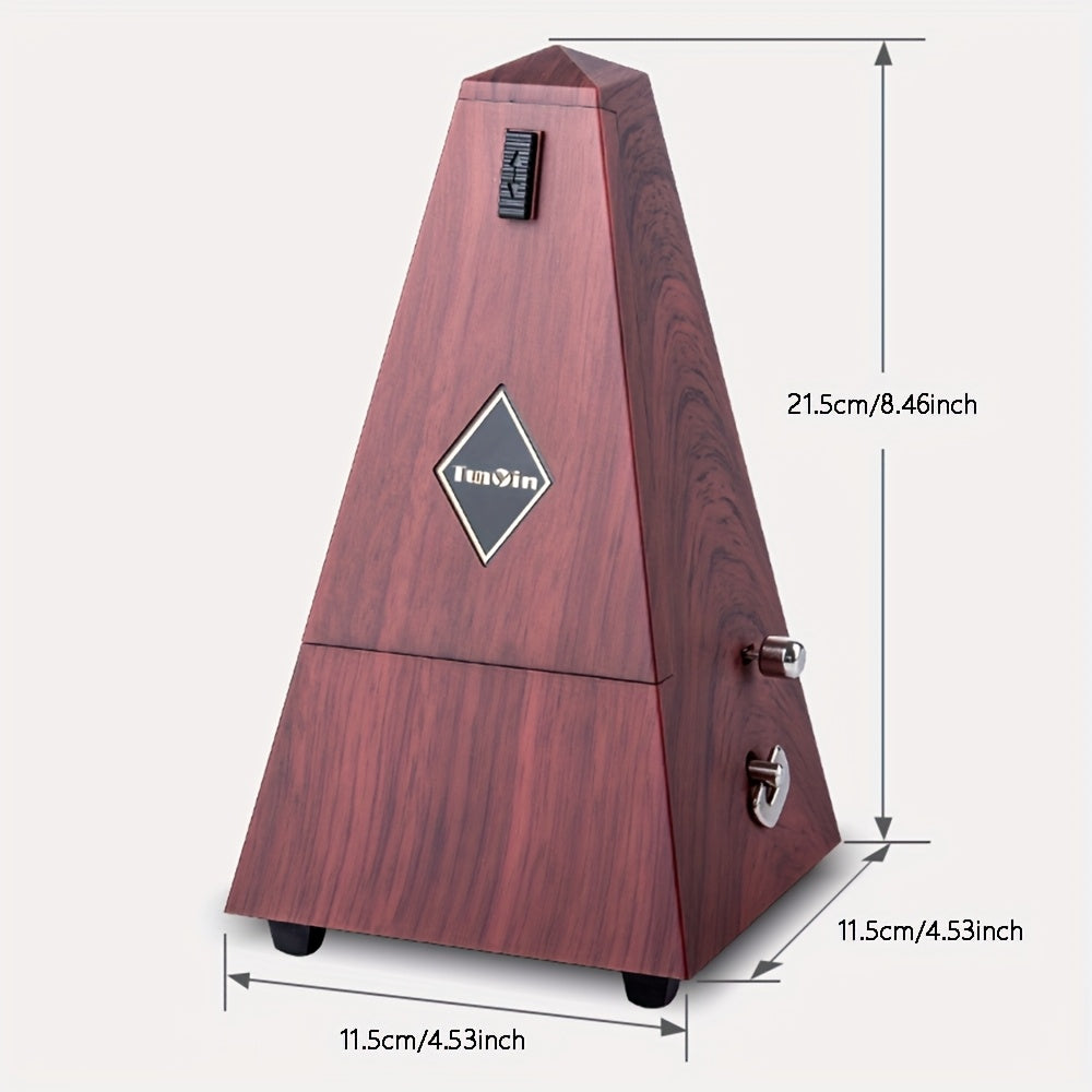 Uch rangli va toza mis mexanizmi bilan ta'minlangan minorali metronom, turli asboblar uchun mo'ljallangan va boshlovchilar uchun mos keladi, bu esa uni maxsus tadbirlarda musiqa ixlosmandlari uchun ajoyib sovg'a qiladi.