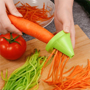 Kitchen Spiralizer for Zucchini Noodles and Vegetable Grating Green Plastic
