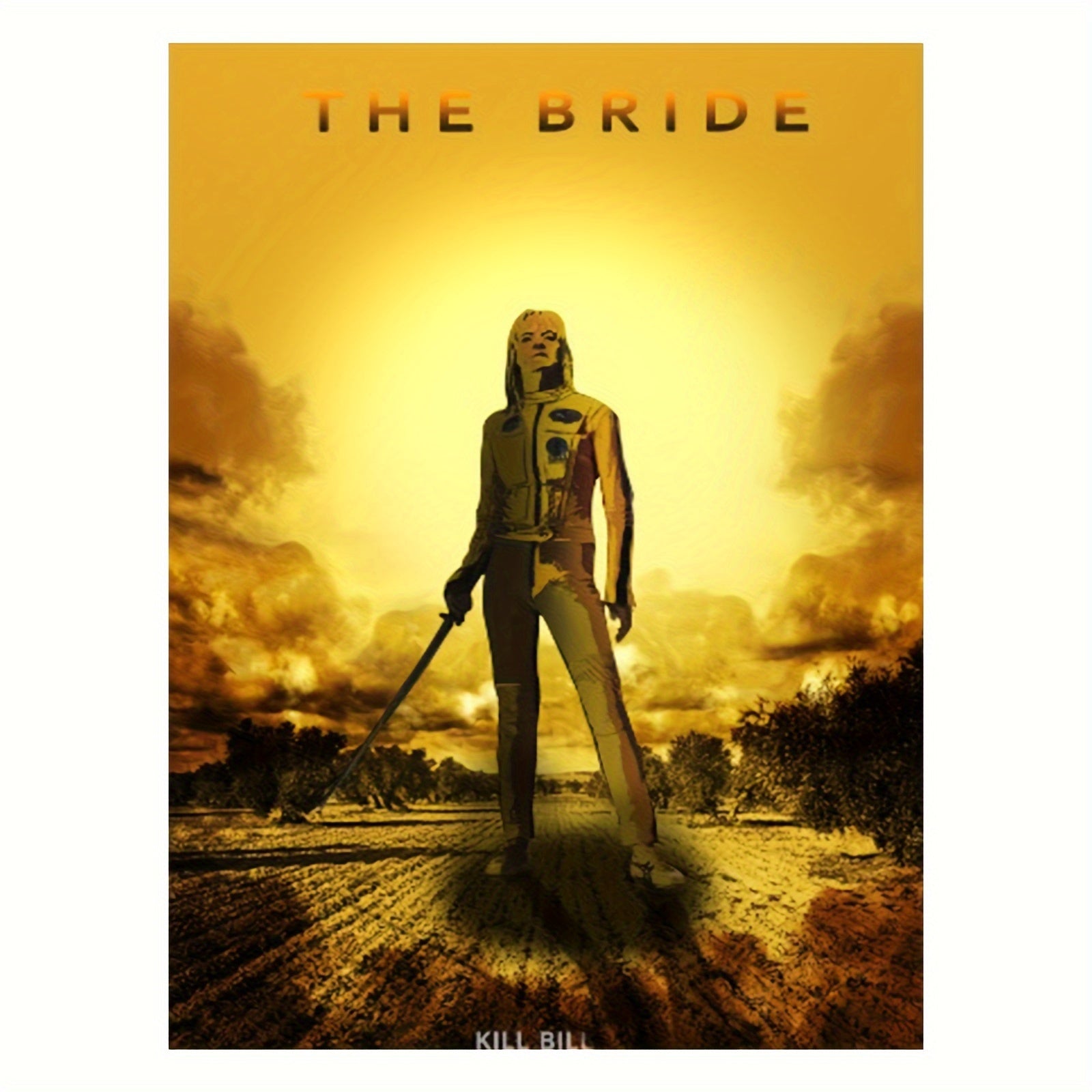 Unframed Canvas Wall Art Poster The Bride 12x16 Inches for Home Office Decor