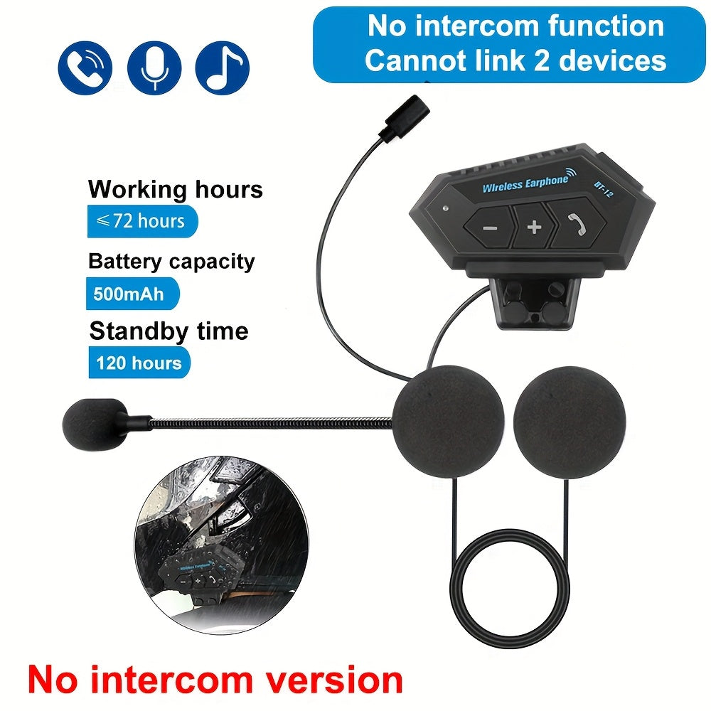 Motorcycle Helmet Headset Wireless Stereo Hands-Free Call Speaker