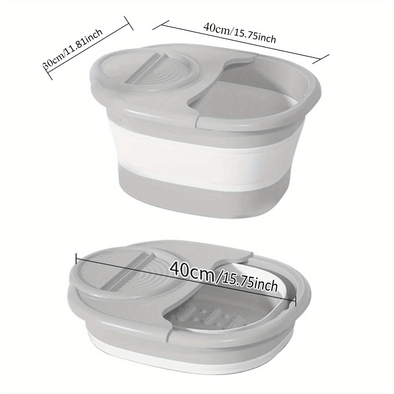 Portable Foldable Silicone Foot Bath Bucket for Relaxing Foot Soak