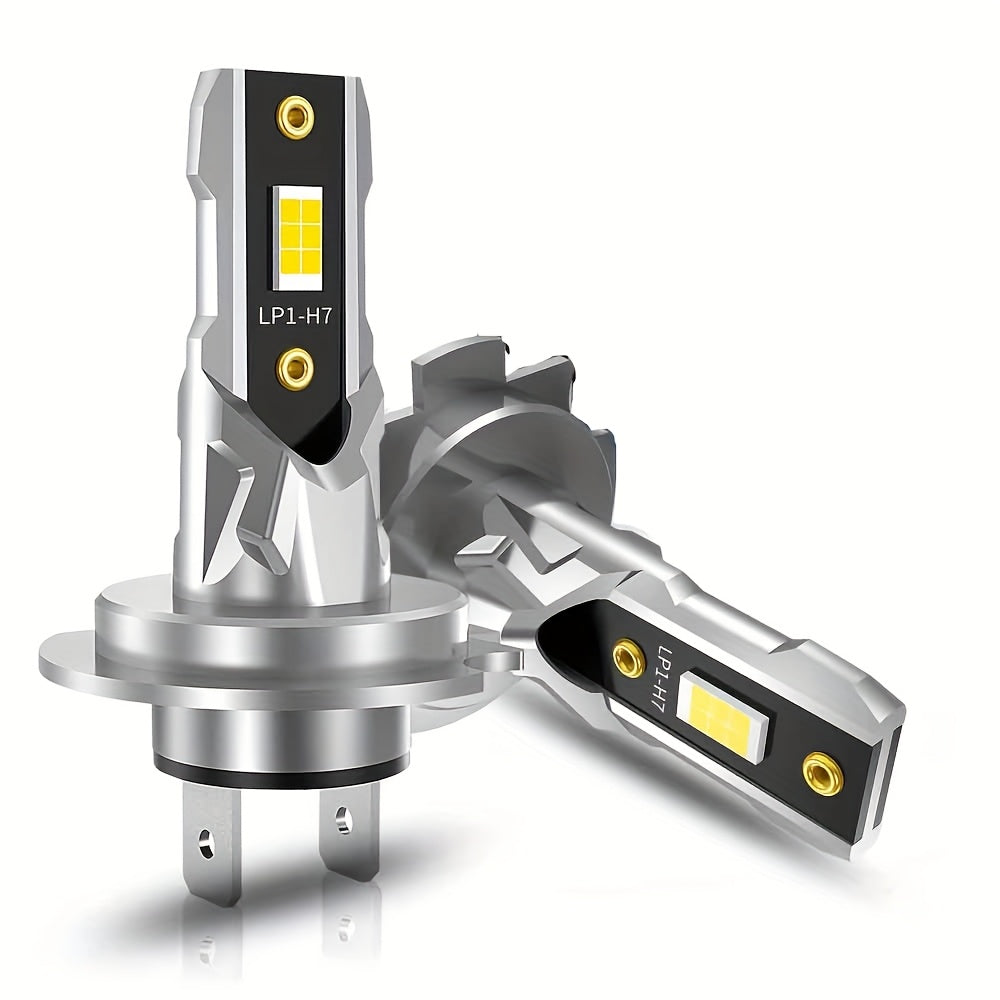 Car LED H7 Headlights Plug-and-Play High Brightness Concentrated Light