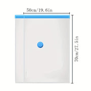 Средние вакуумные сумки для хранения путешествий с ручным насосом для одежды, одеял, покрывал, постельных принадлежностей, белые, 4 шт.