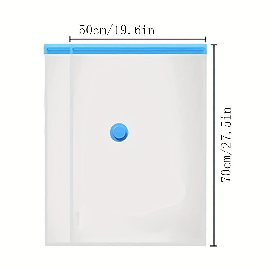 Средние вакуумные сумки для хранения путешествий с ручным насосом для одежды, одеял, покрывал, постельных принадлежностей, белые, 4 шт.