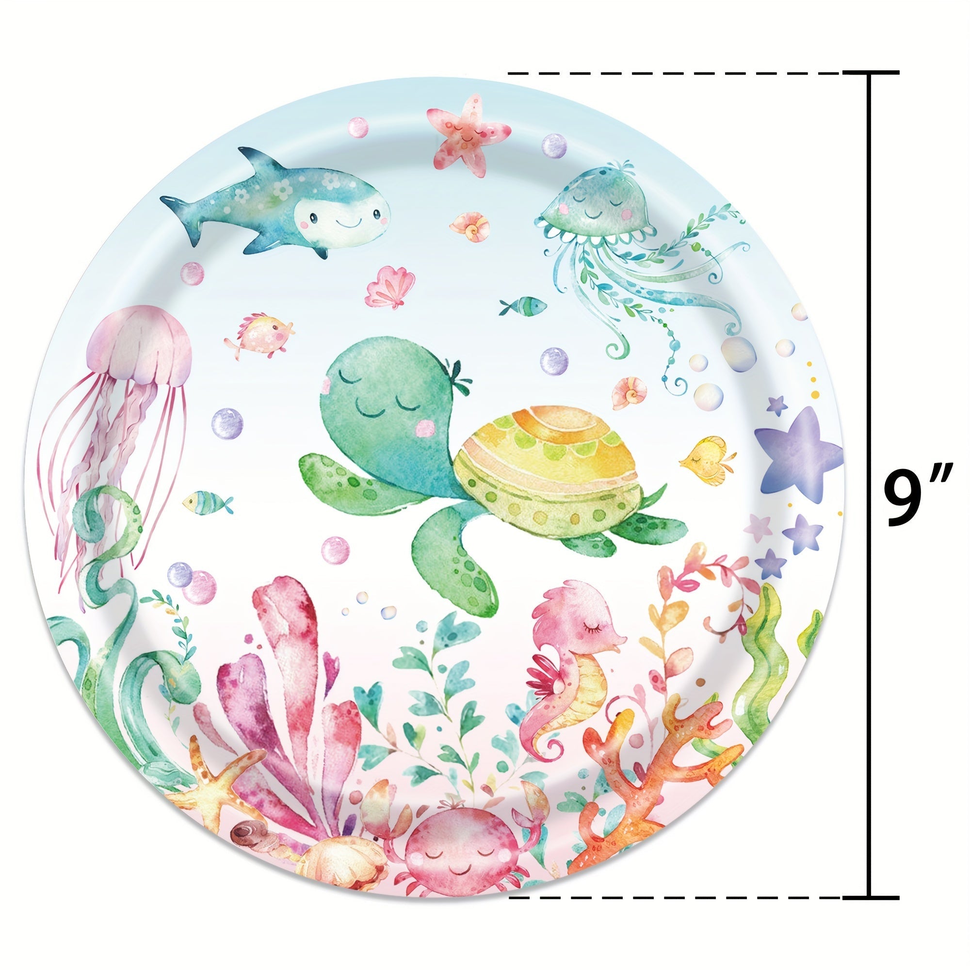 Under The Sea Birthday Party Set Ocean Theme Plates Cups Napkins Kids Celebration