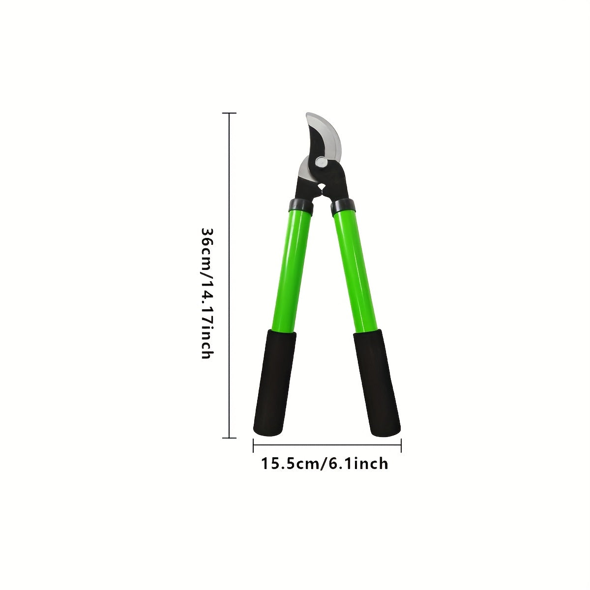 Long-Handle Pruning Shears with SK-5 Carbon Steel Blades for Thick Branches