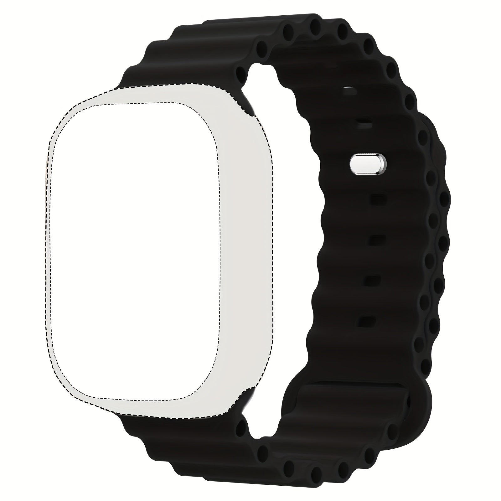 Silicone Sport Band for Apple Watch Ultra Series Waterproof Breathable Compatible with 45mm 46mm 44mm 42mm 49mm Men Women
