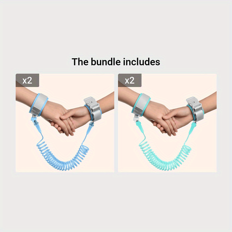 Two Meter Safety Harness Strap with Hand Rope Anti-Lost Wrist Link and Safety Leash