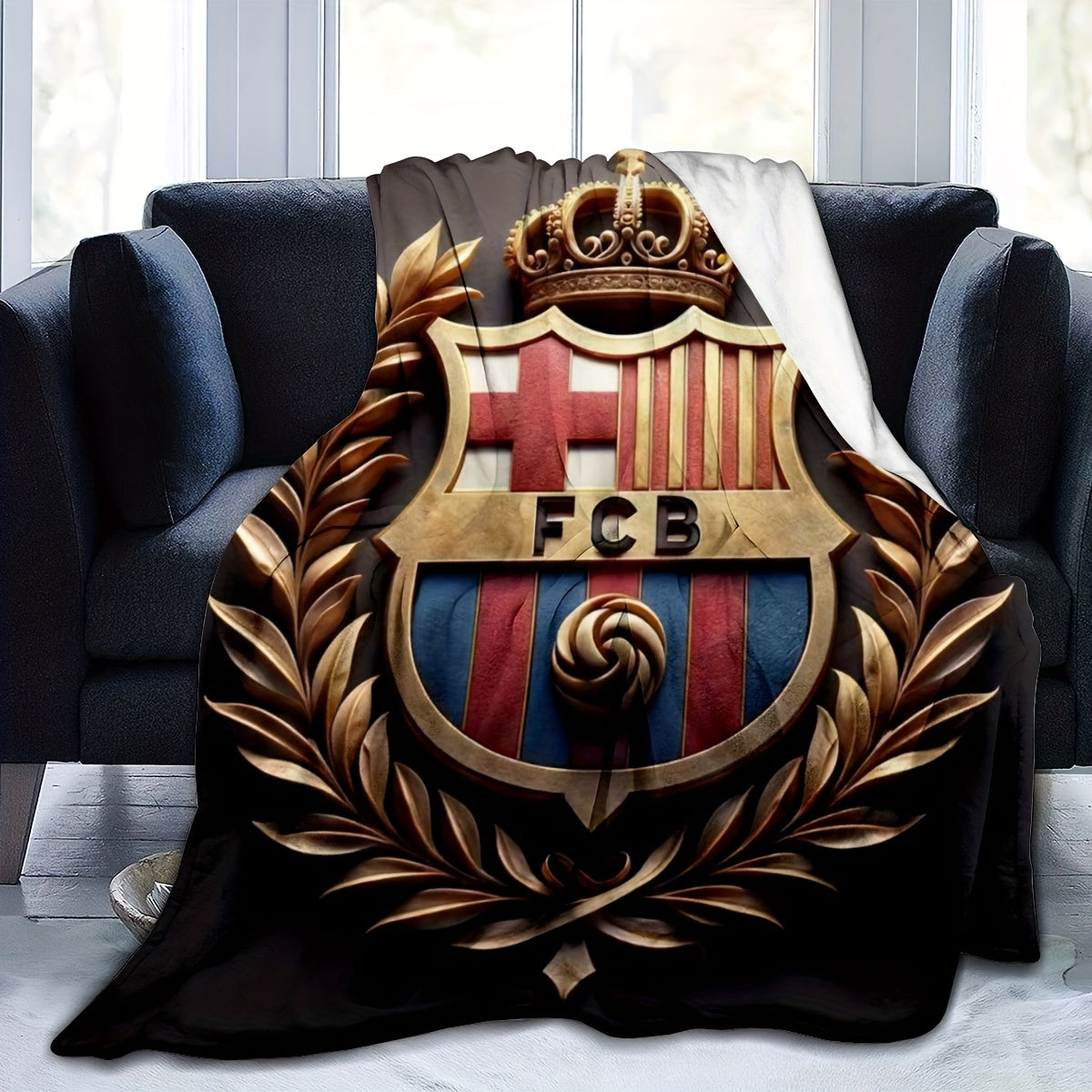 Asian Style Flannel Throw Blanket Polyester Lightweight All-Season Sports Fan Gift