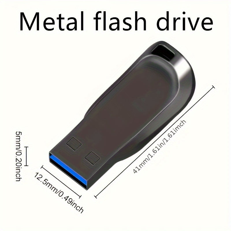 Metal USB 2.0 Flash Drive 8GB 30GB 60GB 100GB Durable Data Storage