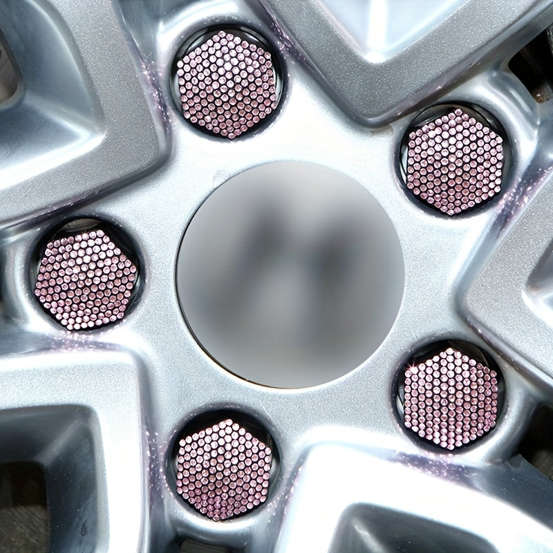 Pack of 20 Car Tire Screw Cap Hub Decoration Dust Cover 17mm 19mm 21mm