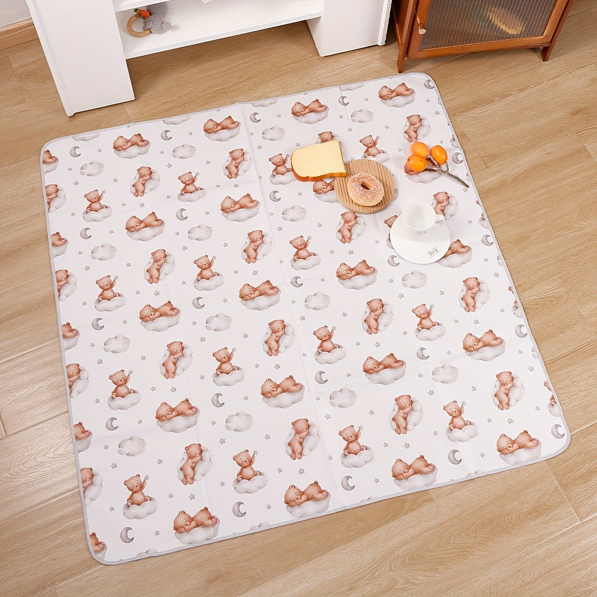 Waterproof Anti-Slip Play Mat for Babies and Kids Stain-Resistant 109.98cm x 109.98cm