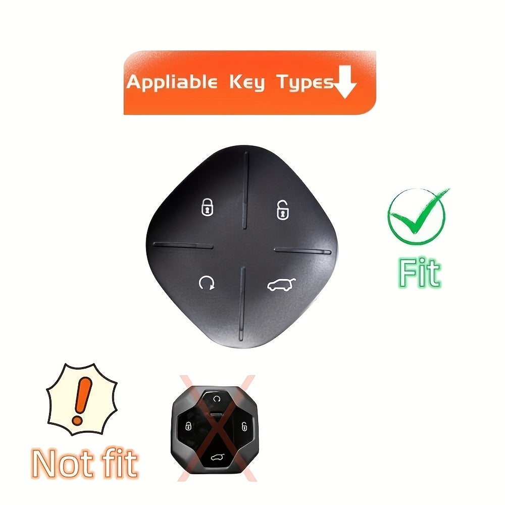 Car Key Fob Cover TPU Braided Keychain Remote Accessory for Universal Use